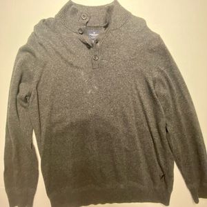 NWOT American Eagle Quarter Button Sweater XL